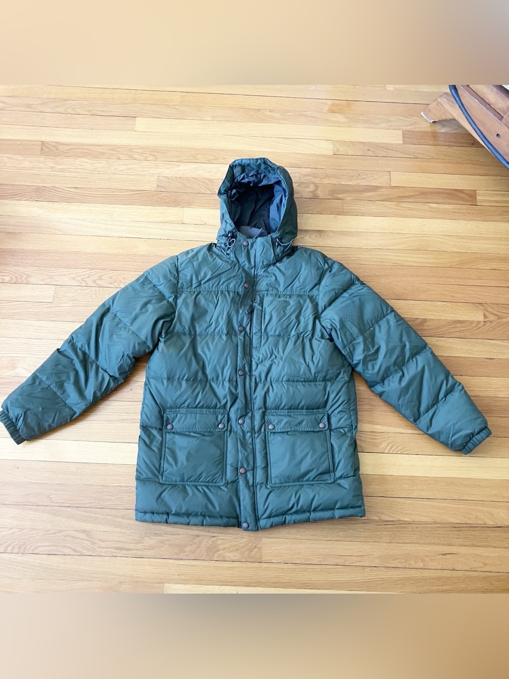 LL Bean Green Mountain Classic Ski Goose Down Parka Puffer Jacket 27657 Medium